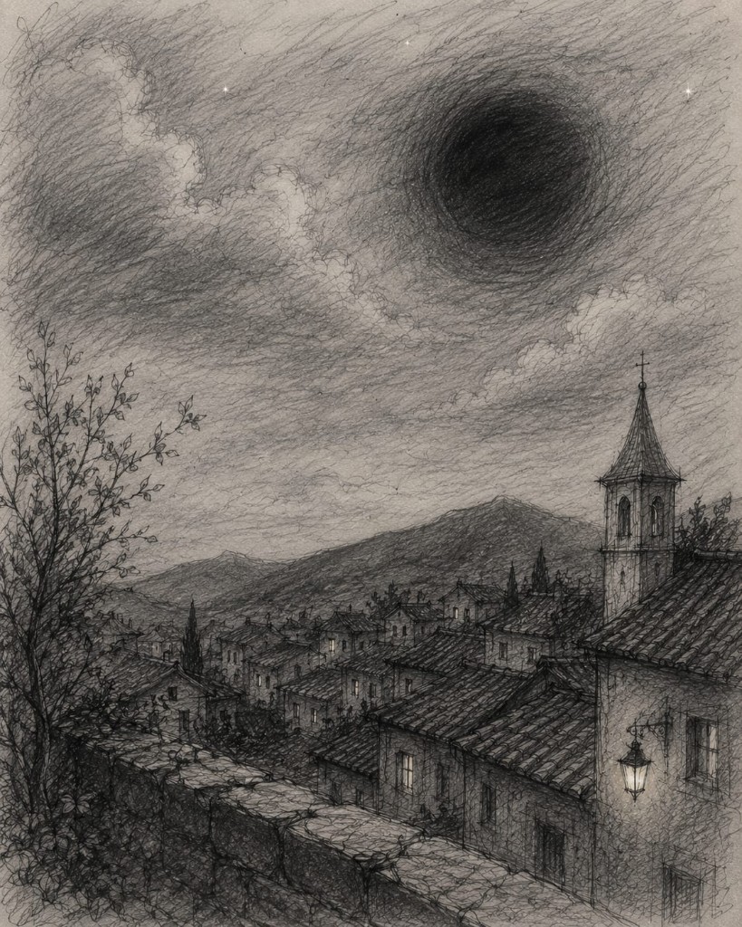 Ilustração — O dia em que a lua não apareceu