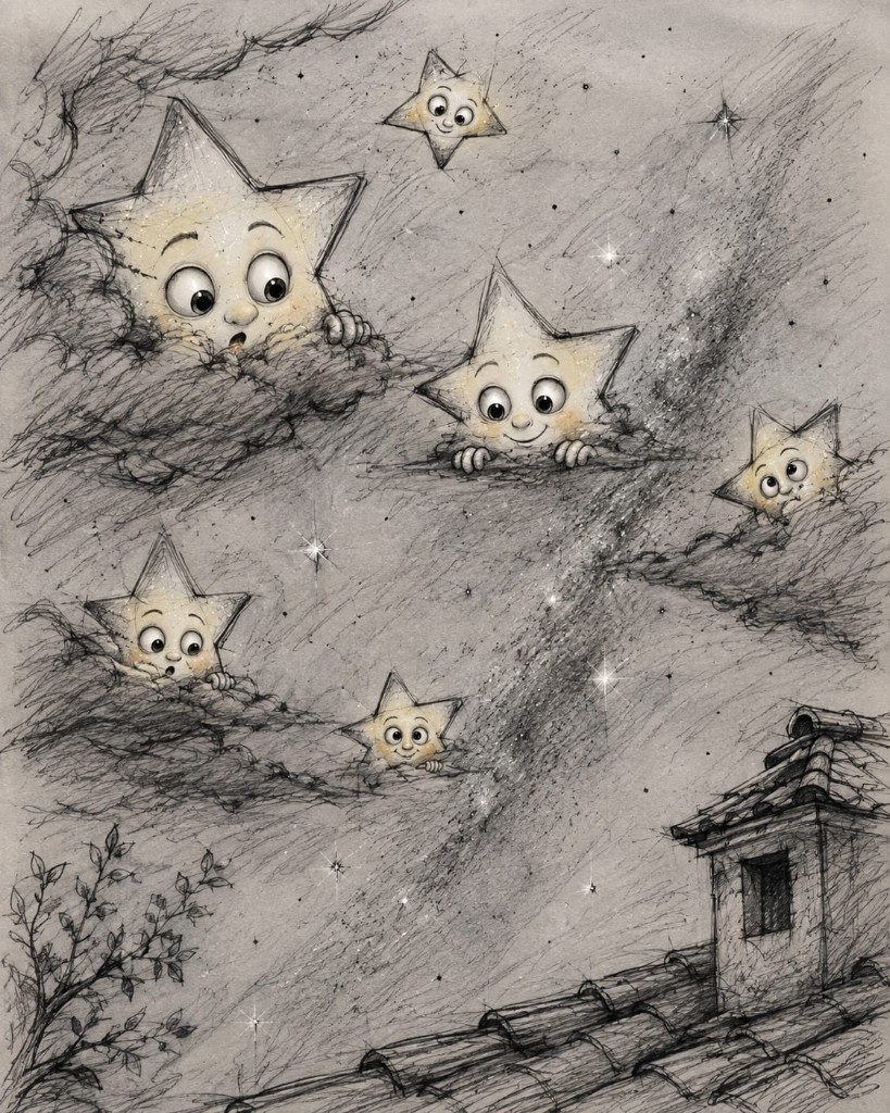 Ilustração — As Estrelas Curiosas