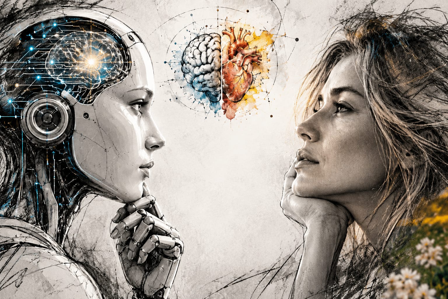 Ilustração — A inteligência artificial pode pensar, mas pode sentir?